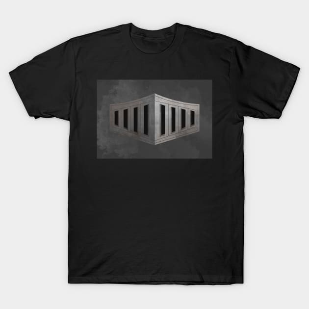A Knight's Helm Mask T-Shirt by FlutesLoot